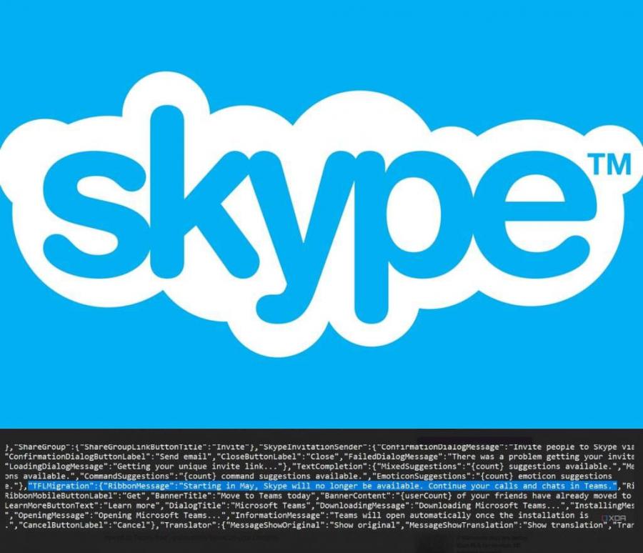 Microsoft закрывает Skype 