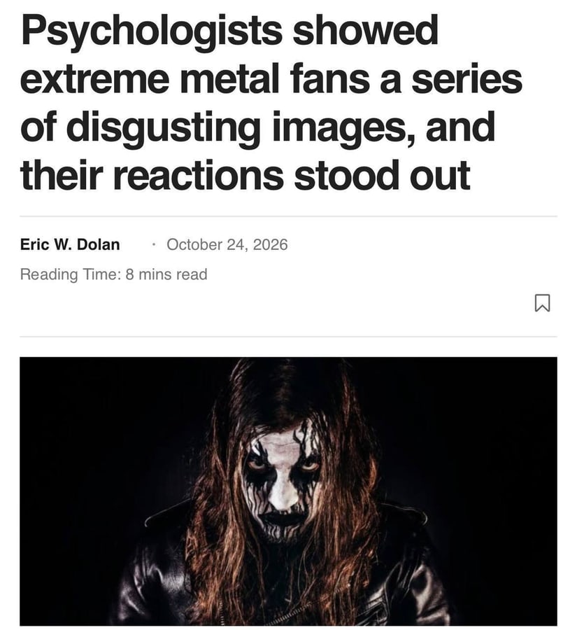 Scientists study metal fans' reaction to gruesome images