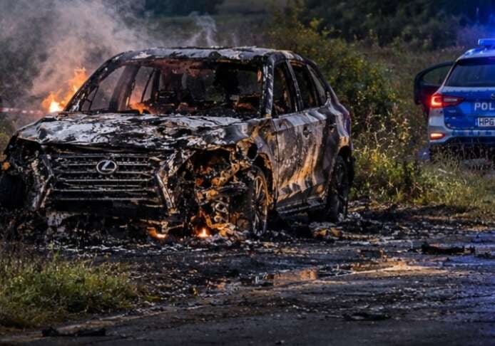 В Польщі українця затримали за підпал Lexus, напад на поліцію та зберігання наркотиків