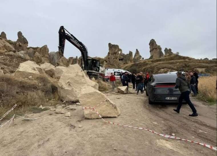 Rockfall near Goreme Museum in Cappadocia kills two