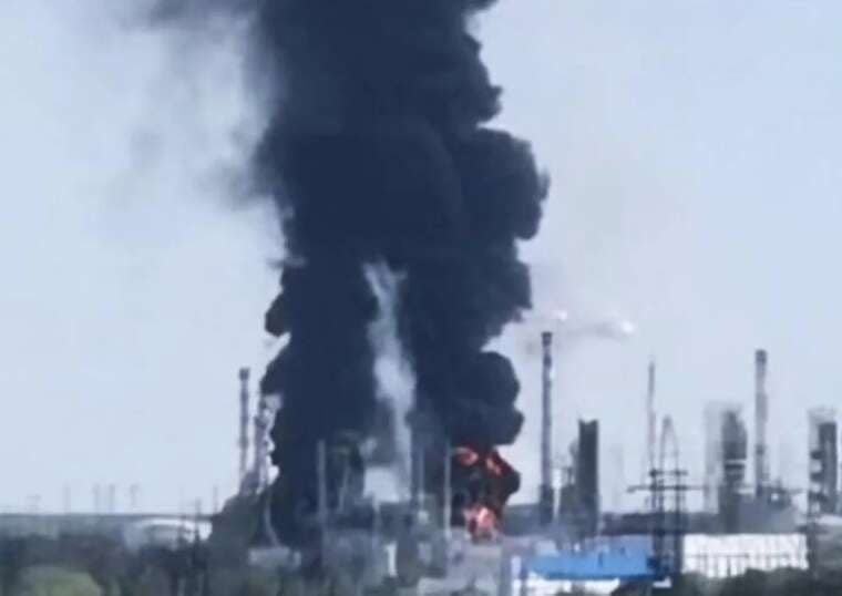 Супутникові дані засвідчили масштабне загоряння на Новокуйбишевському НПЗ