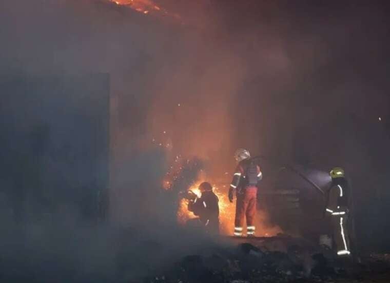 Russian 'Bandierol' missile strike on Kharkiv causes fires and truck damage