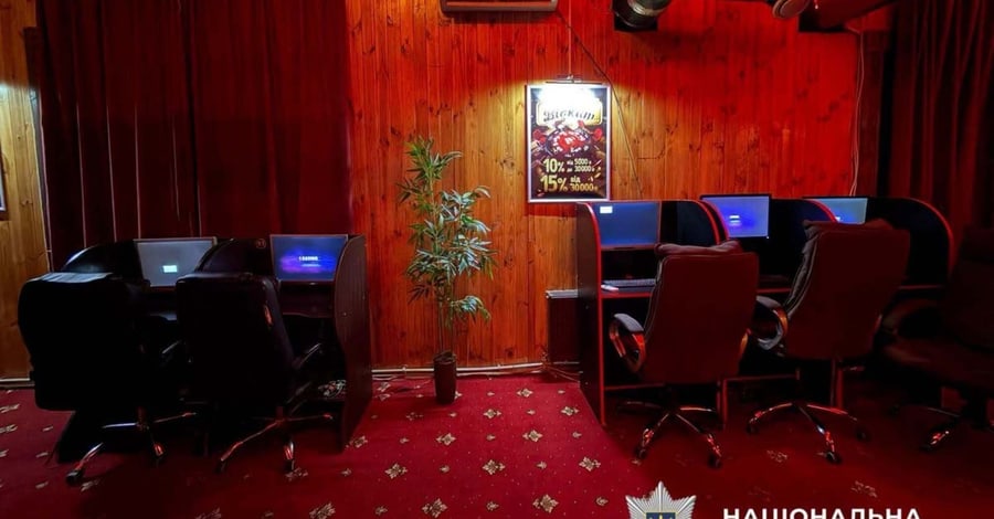 Police shut down two illegal gambling establishments in Vyshhorod