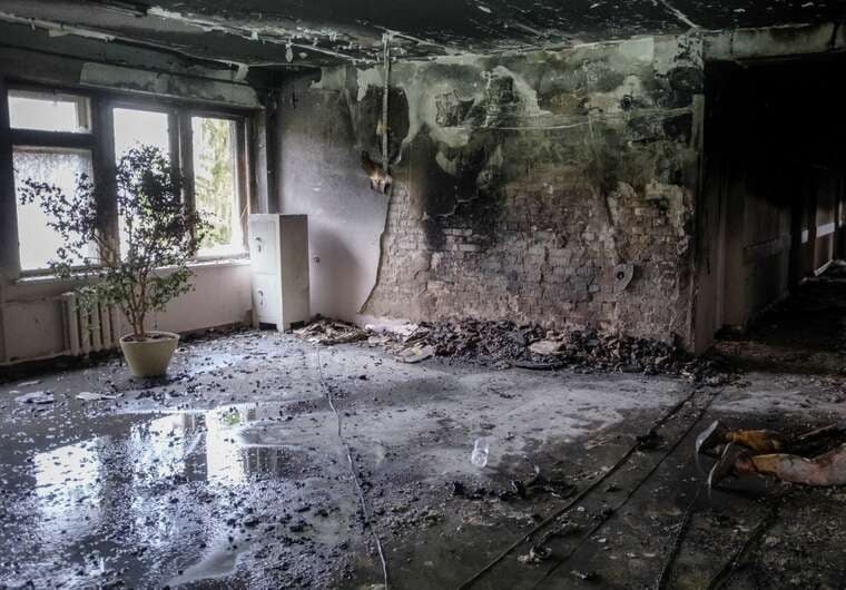 Russian strike damages operating room at Strazhesko Institute in Kyiv, one patient injured