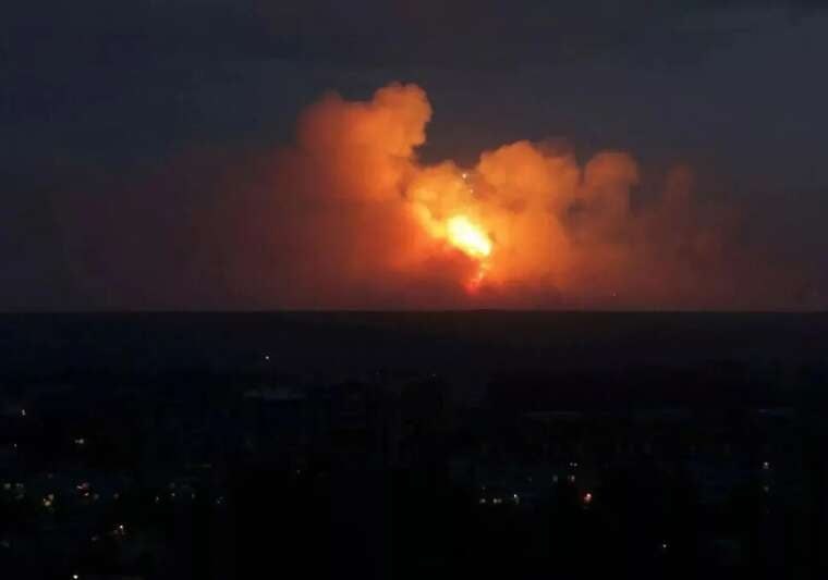 Drone strike on Ozon warehouse in Omsk causes major fire