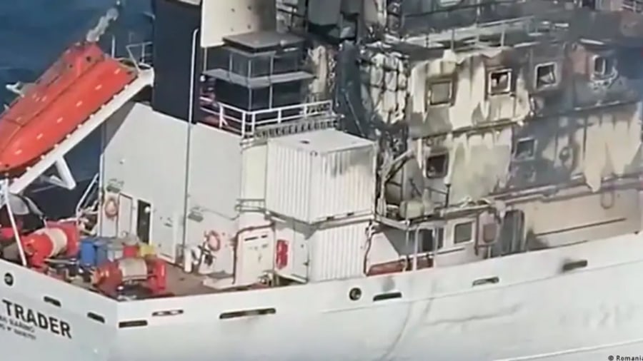 Fire breaks out on two chemical tankers near Romania, seven sailors missing