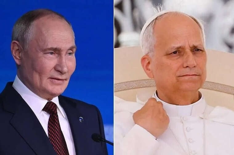 Pope Leo XIV holds phone call with Russian President Vladimir Putin