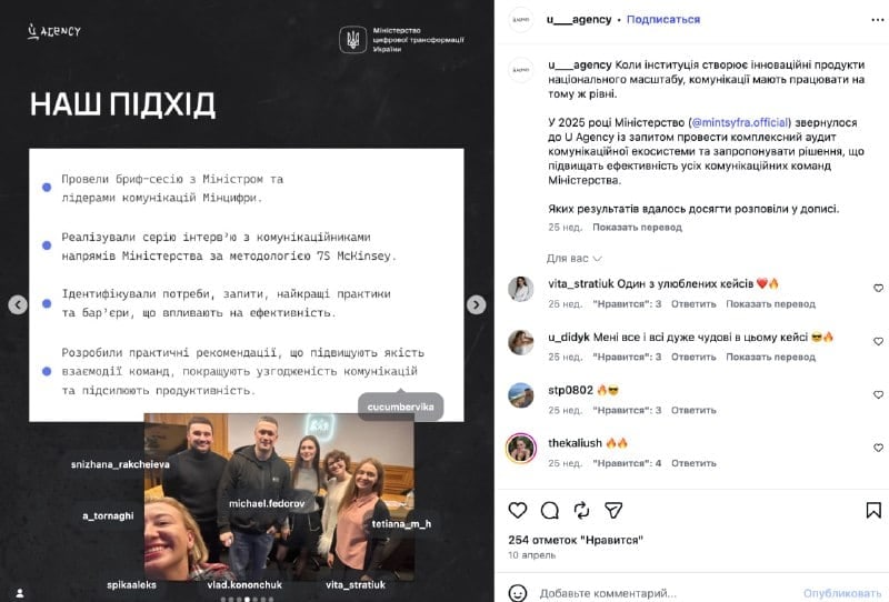 ФОП Аліна Торнагі та аудит комунікацій Мінцифри: деталі співпраці з U Agency